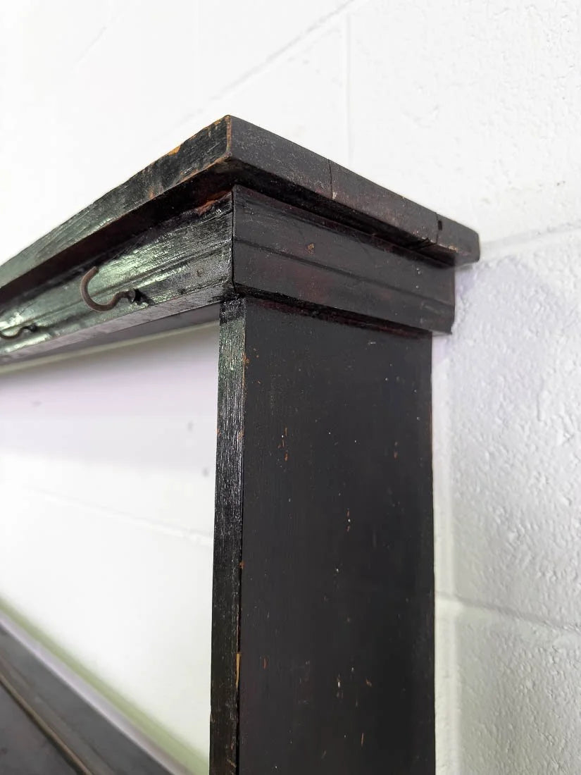 Small English pine kitchen dresser with plate rack