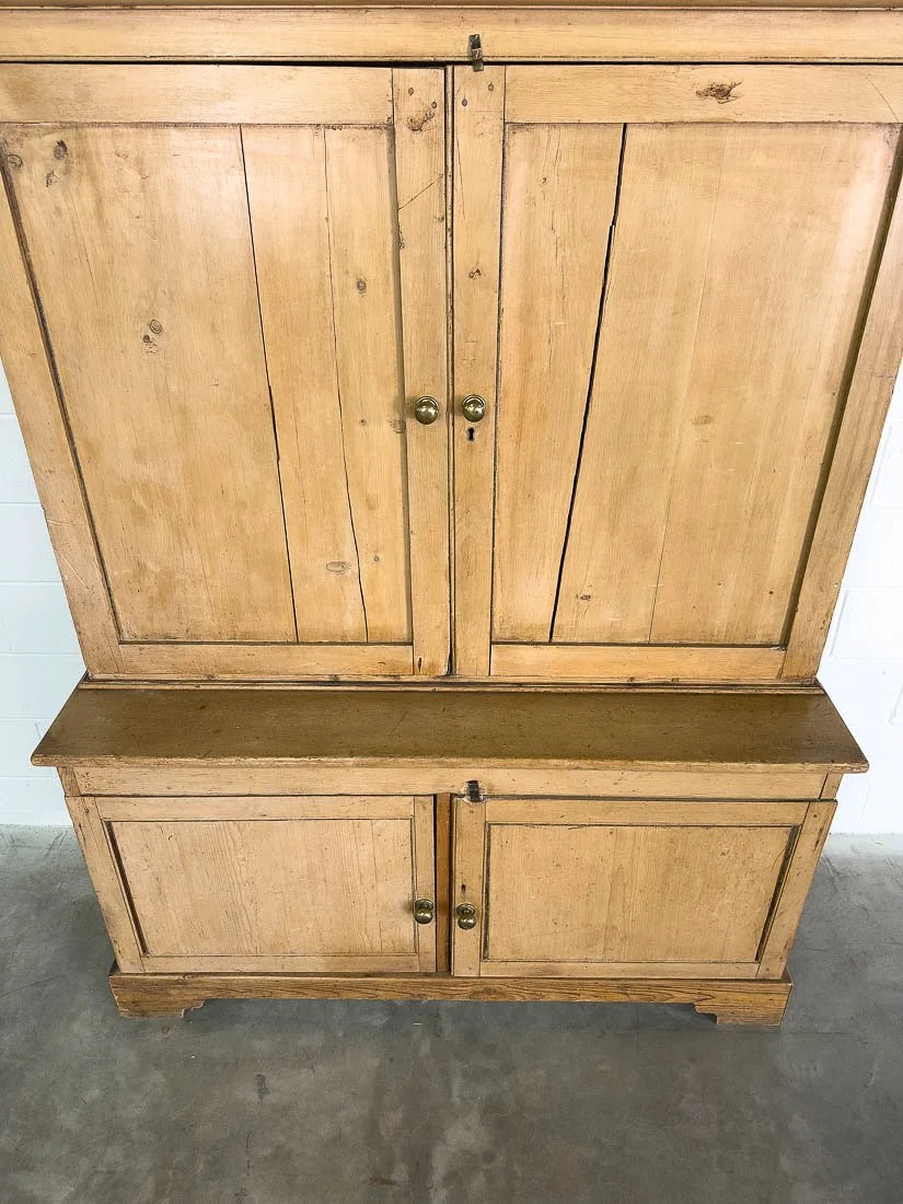 English pine antique larder or country house cupboard