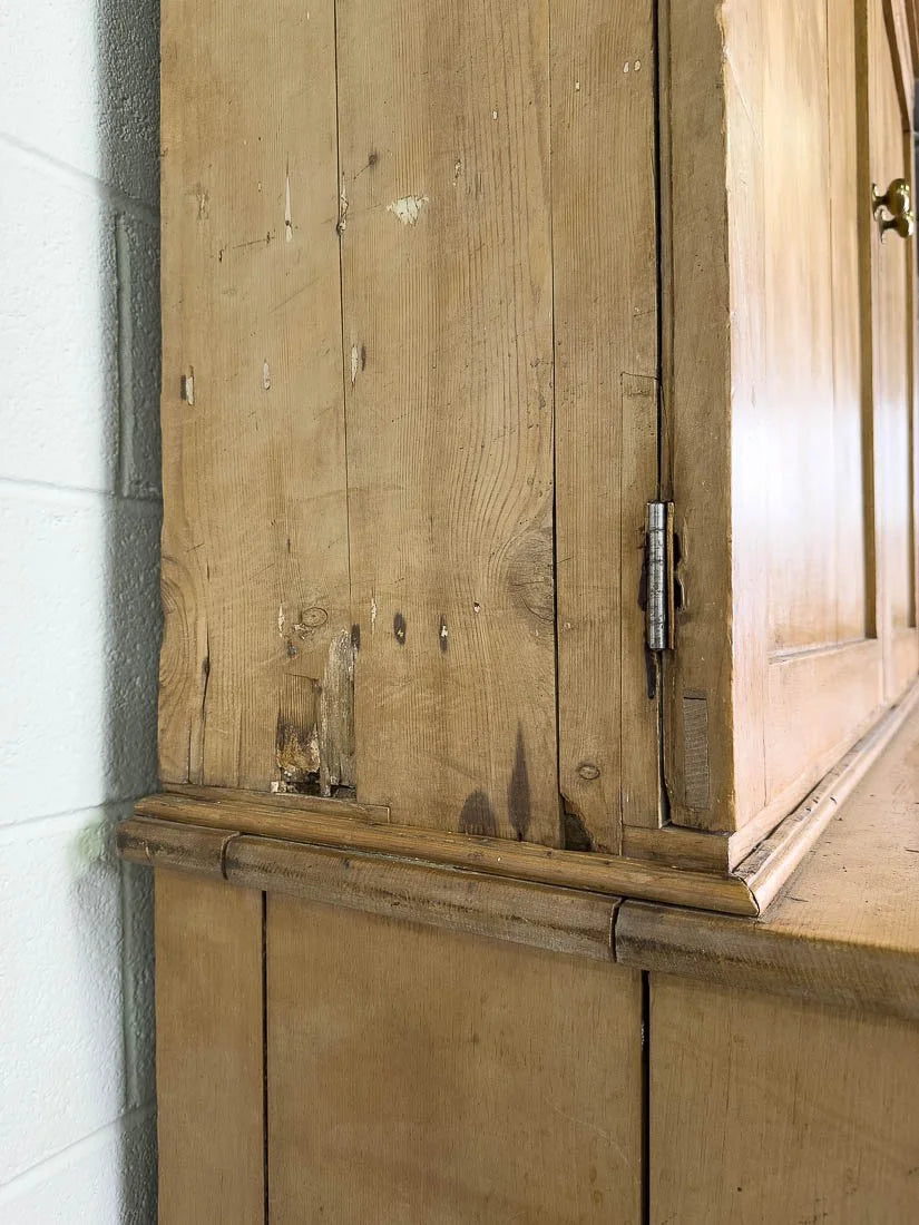 English pine antique larder or country house cupboard