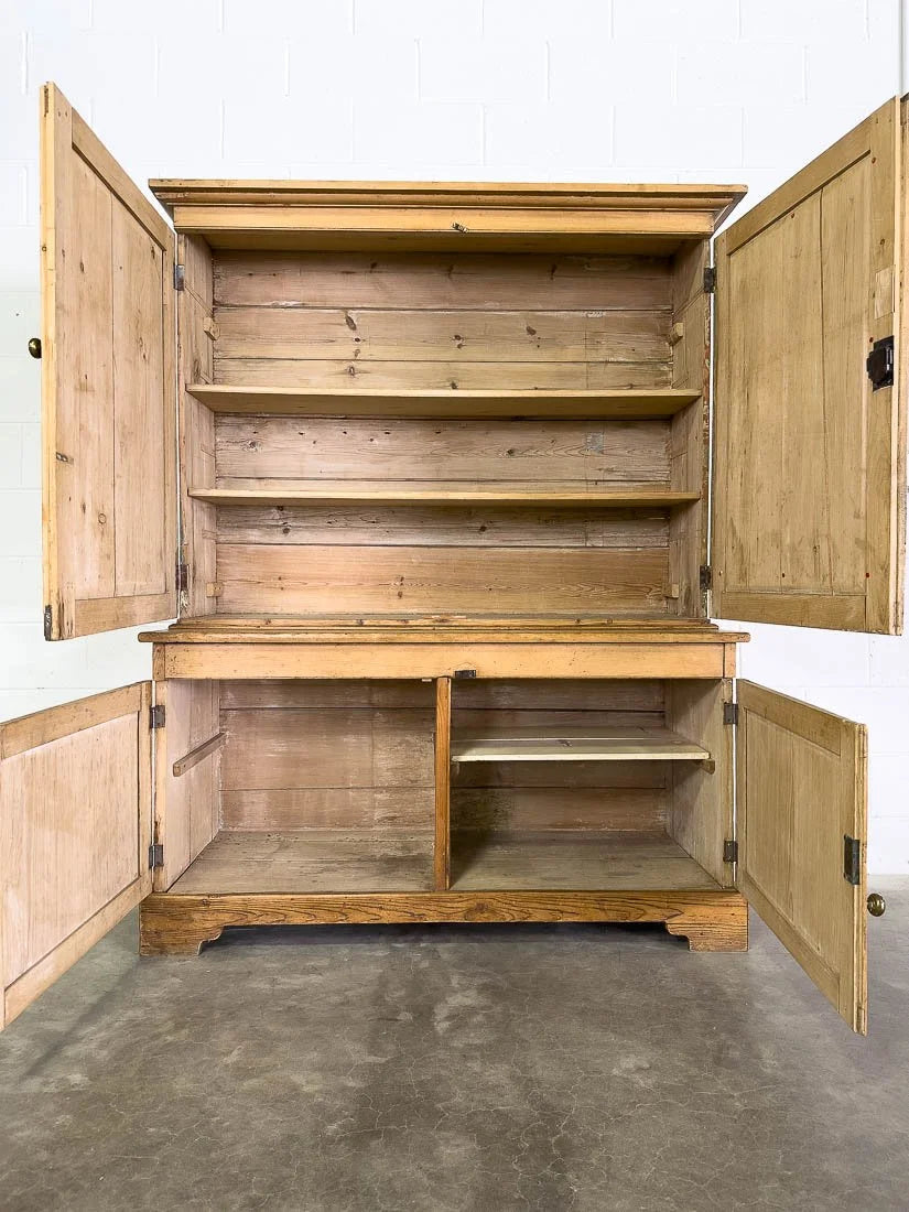 English pine antique larder or country house cupboard