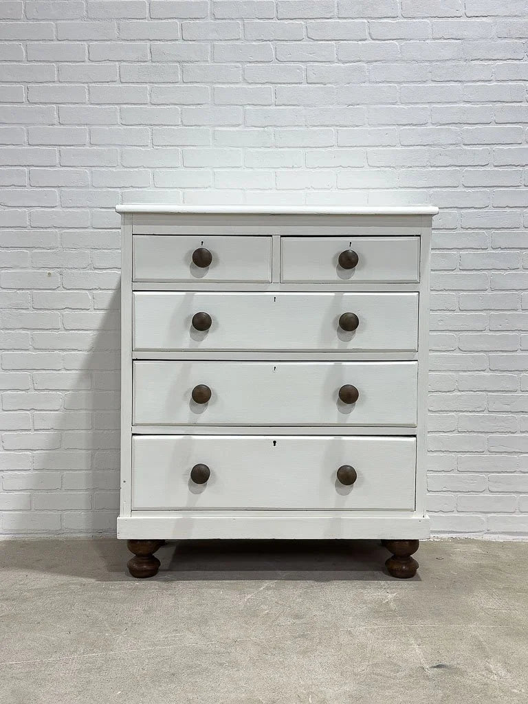 Antique English painted dresser