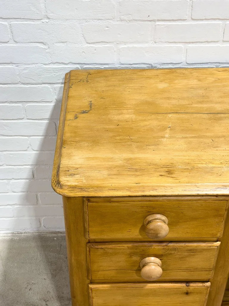 Small English pine sideboard