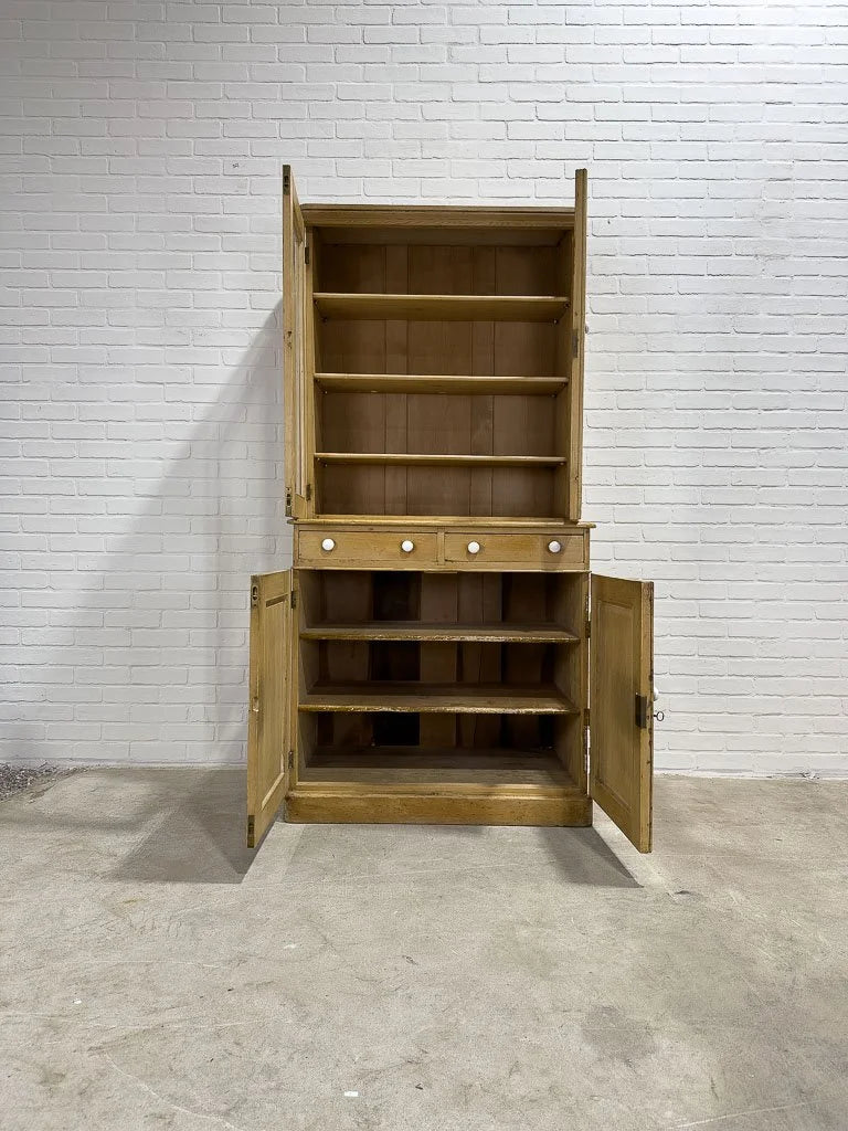 Small English antique kitchen hutch