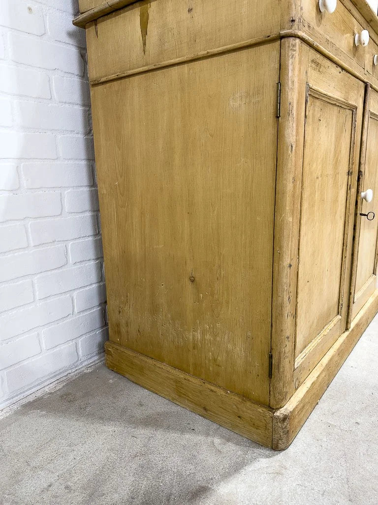 Small English antique kitchen hutch