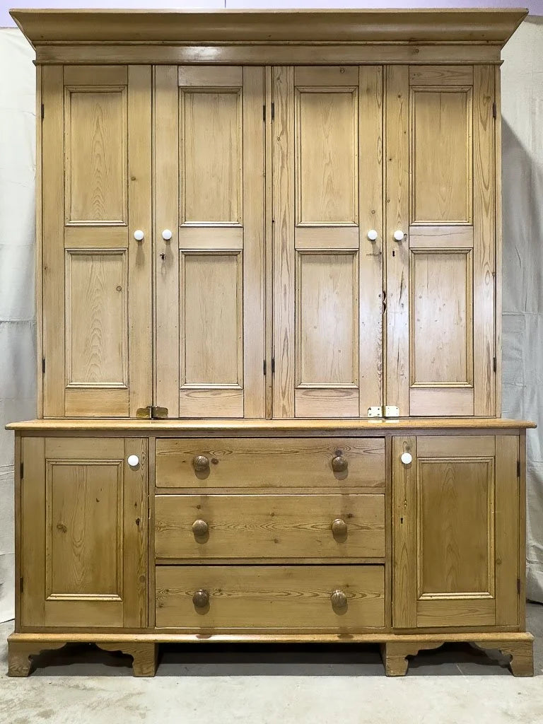 Monumental English housekeepers cupboard