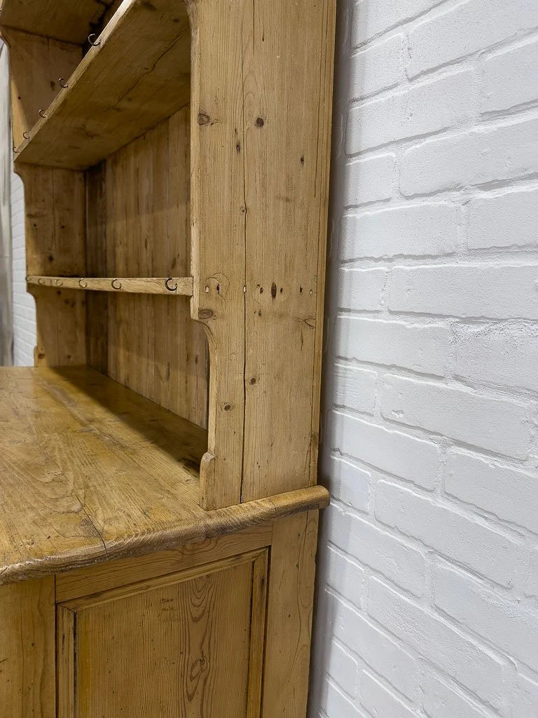 Rustic Victorian hutch with plate rack
