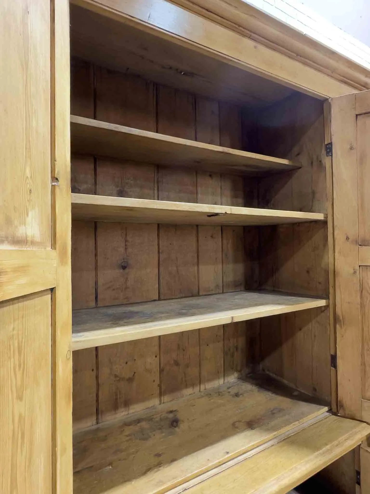 Antique English housekeepers cupboard