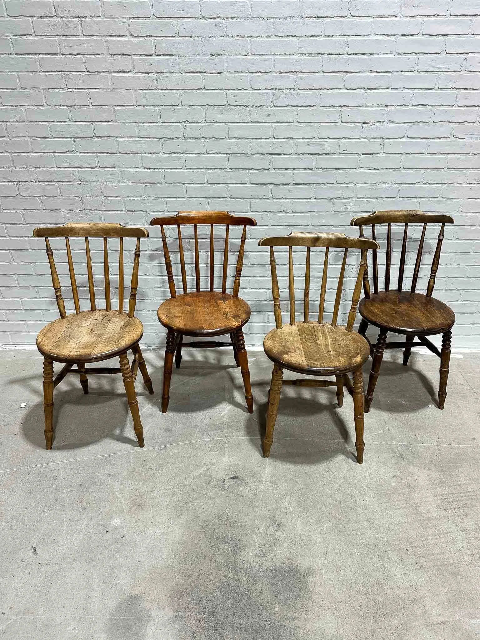 Antique elm penny chairs