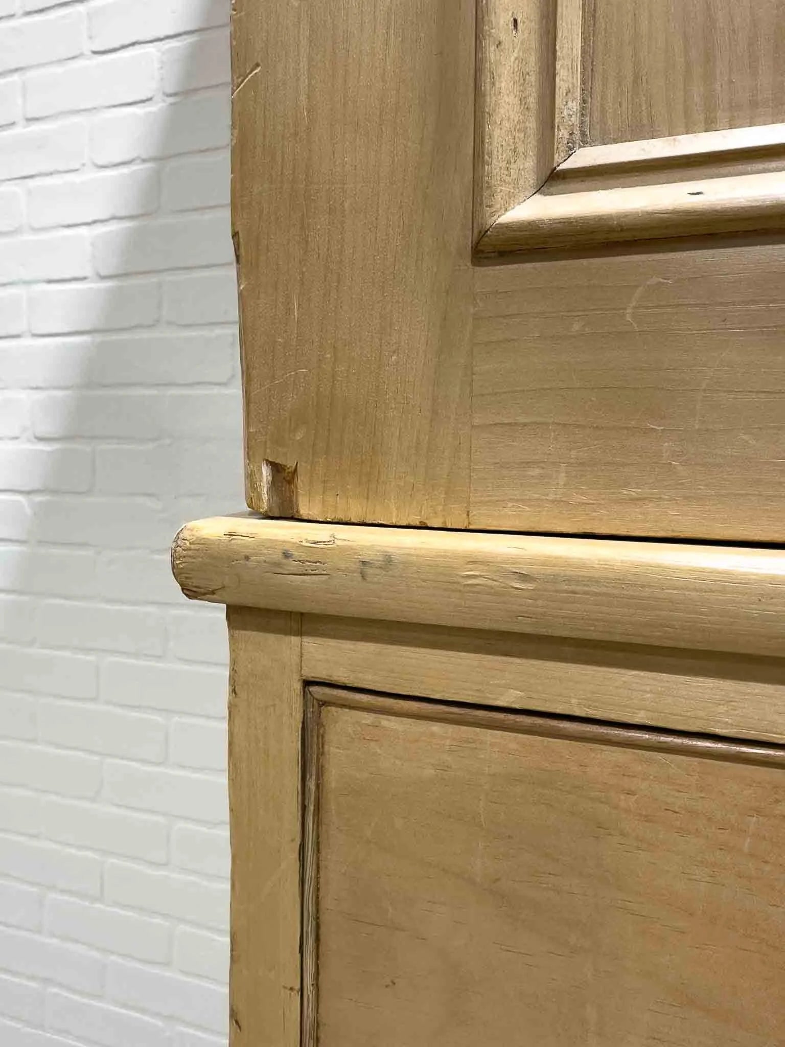 Victorian pine linen press