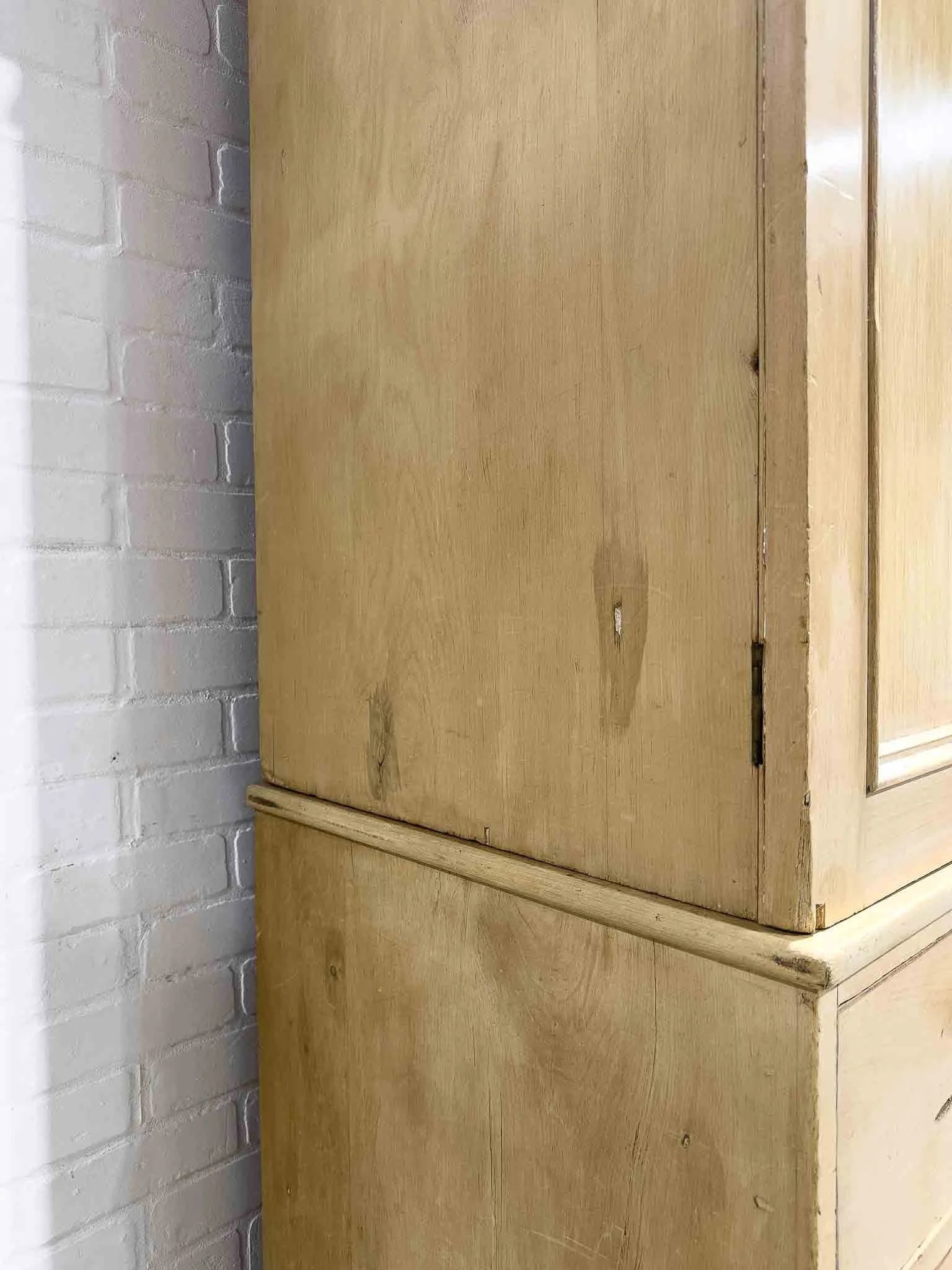 Victorian pine linen press