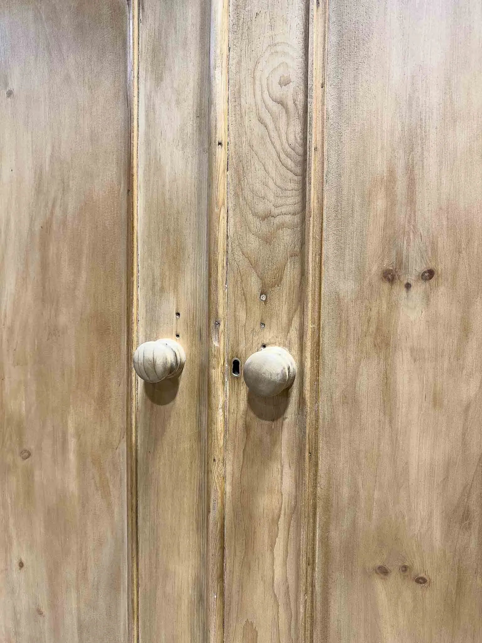 Antique pine linen press