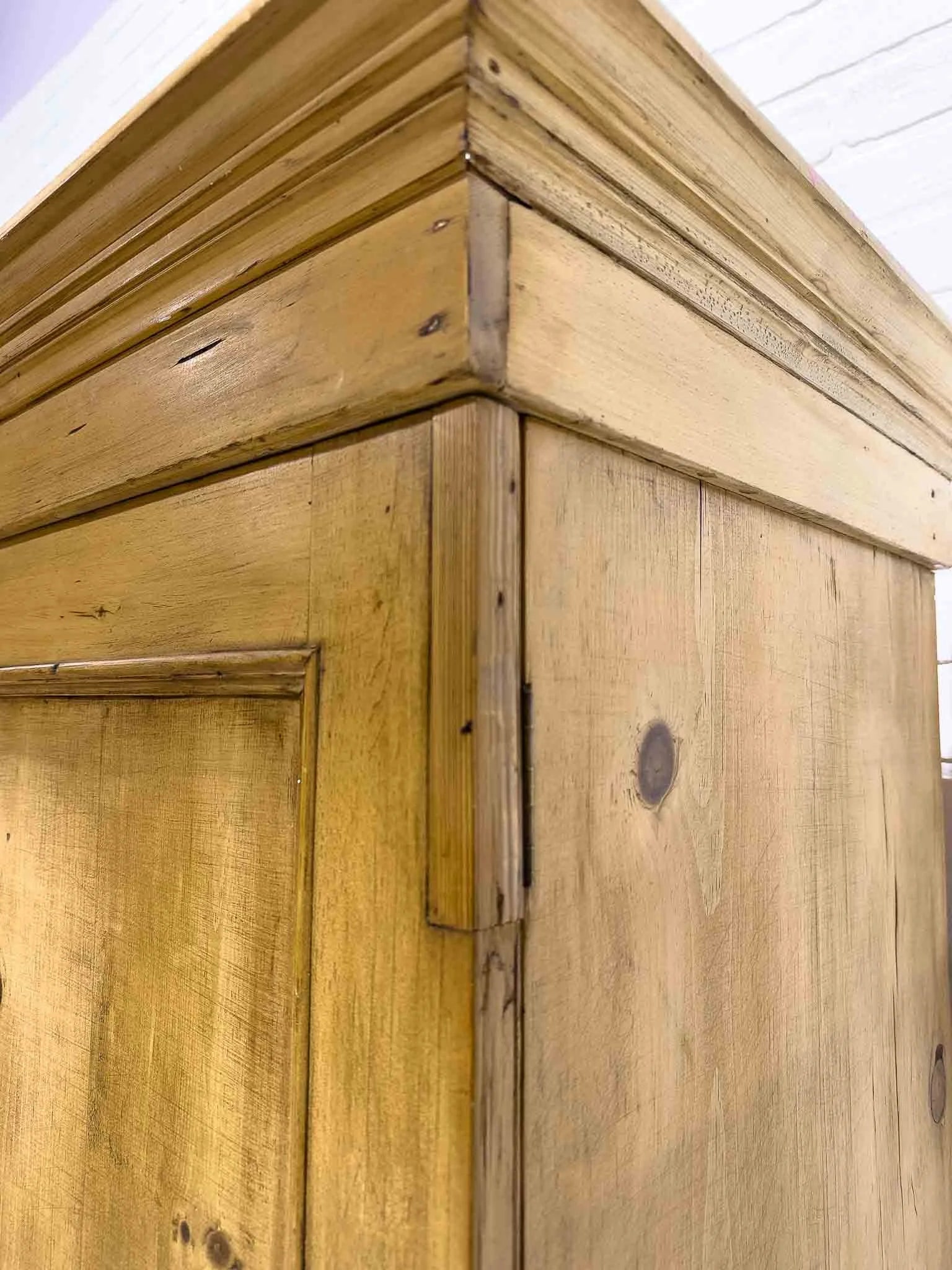 Antique English linen press