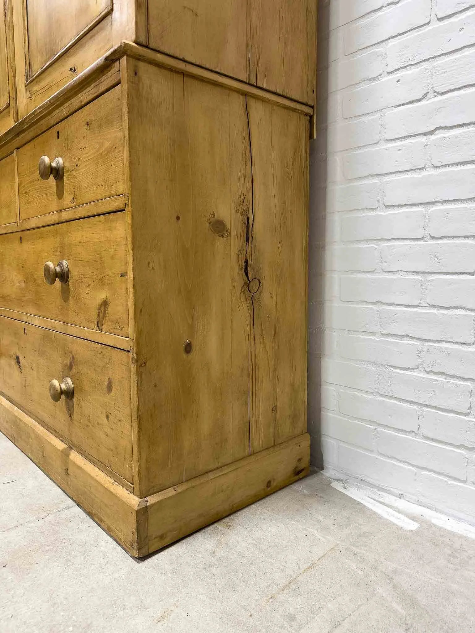 Antique English linen press
