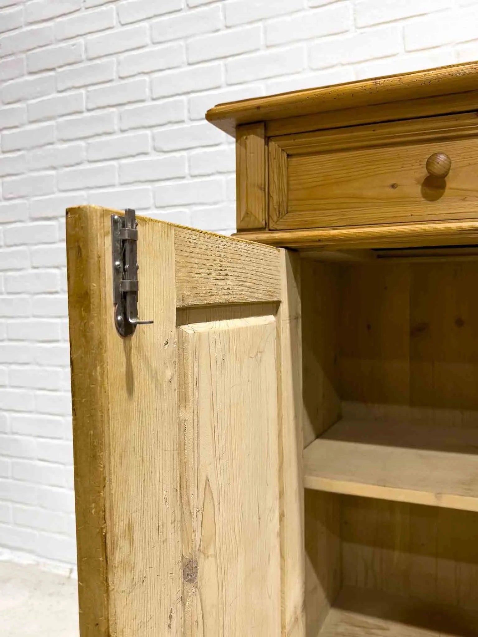 Large antique pine sideboard