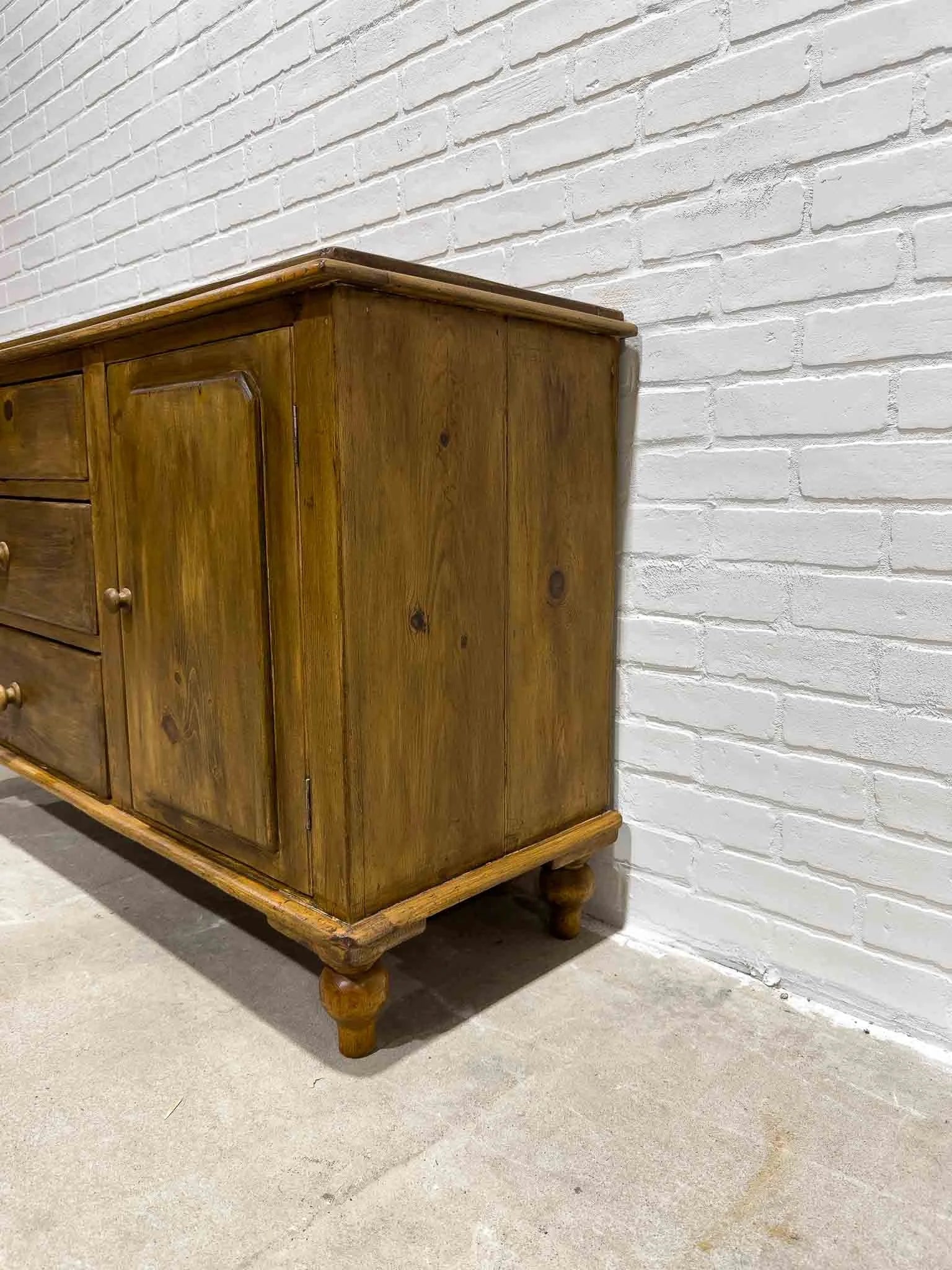 Dark English antique sideboard