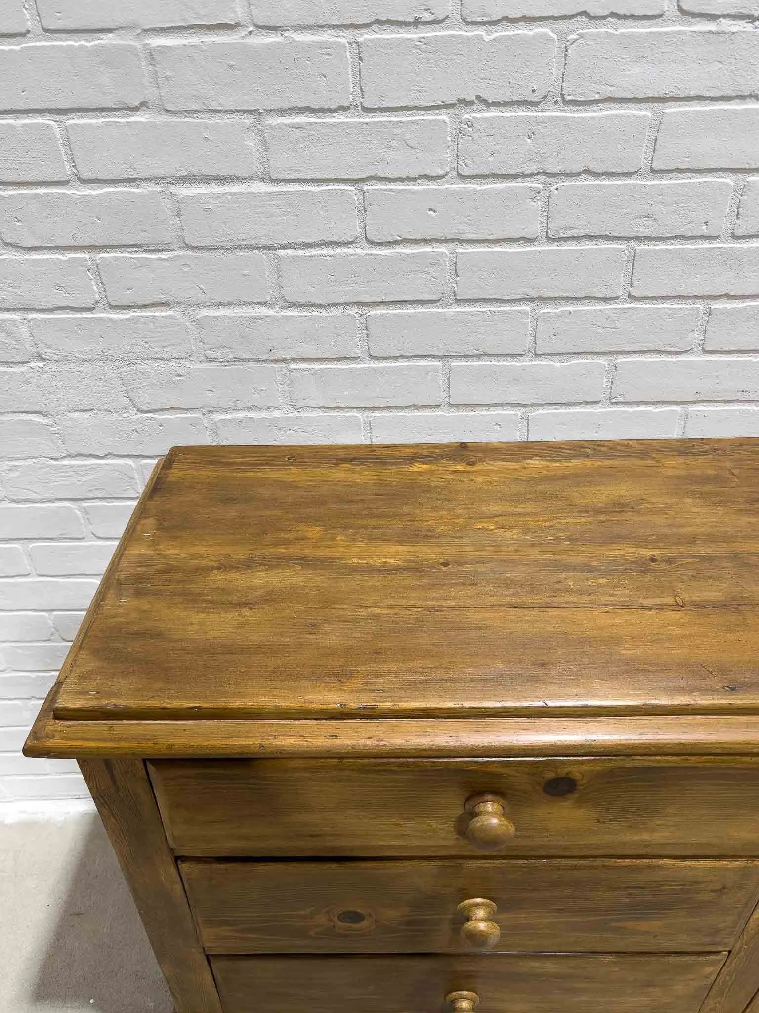 Dark English antique sideboard