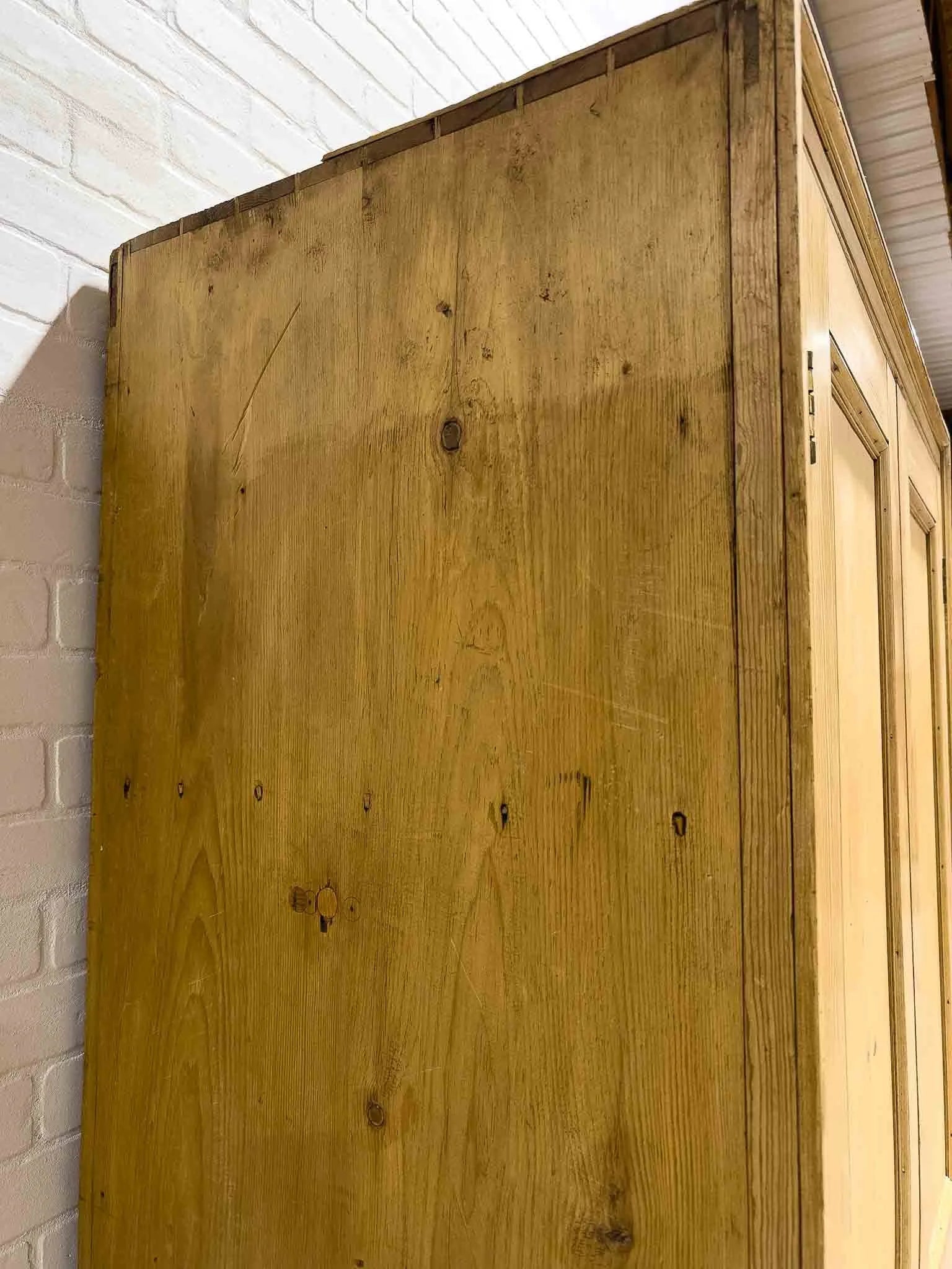 Tall English antique wardrobe