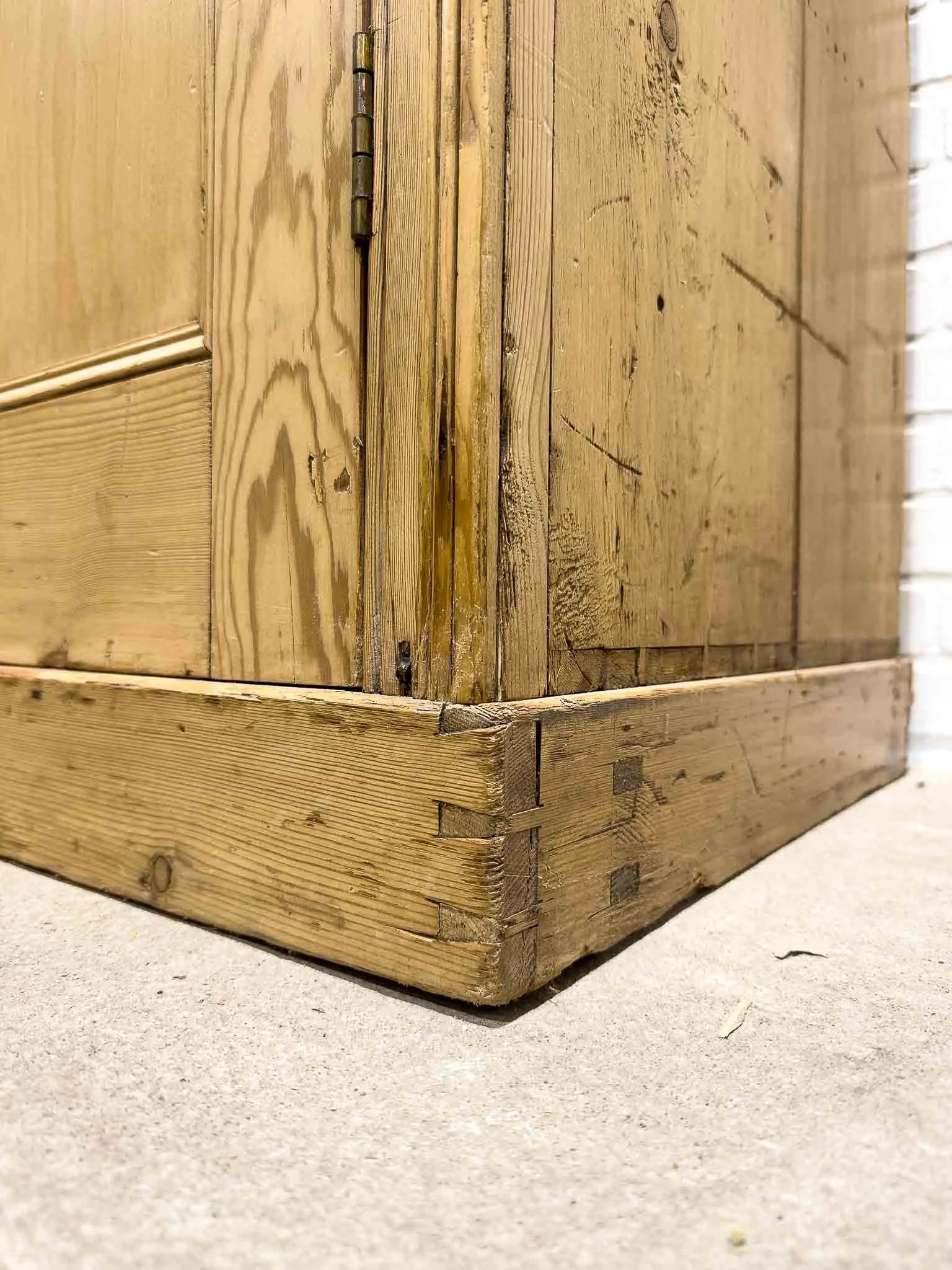 Tall English antique wardrobe