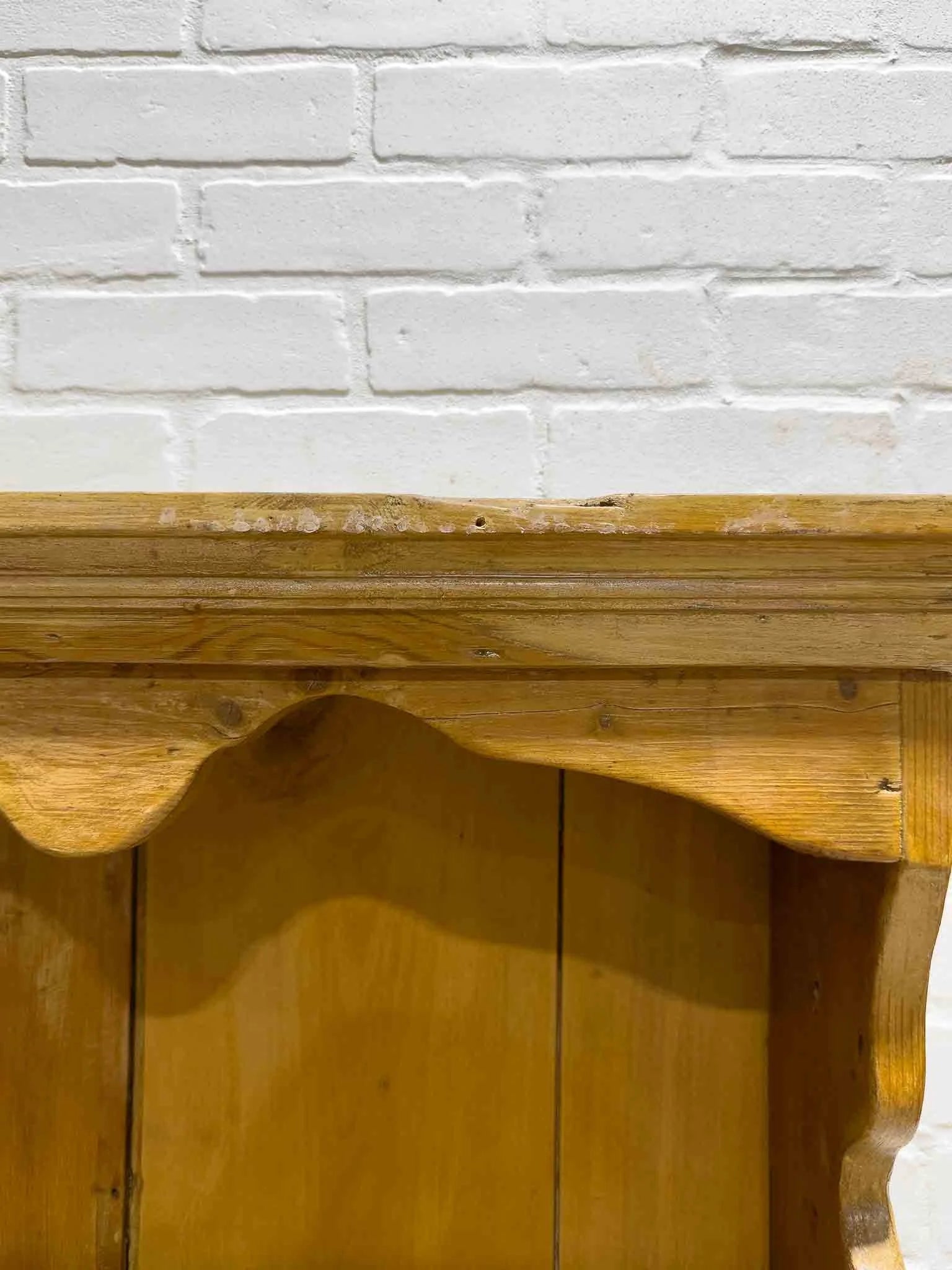Narrow pine kitchen dresser