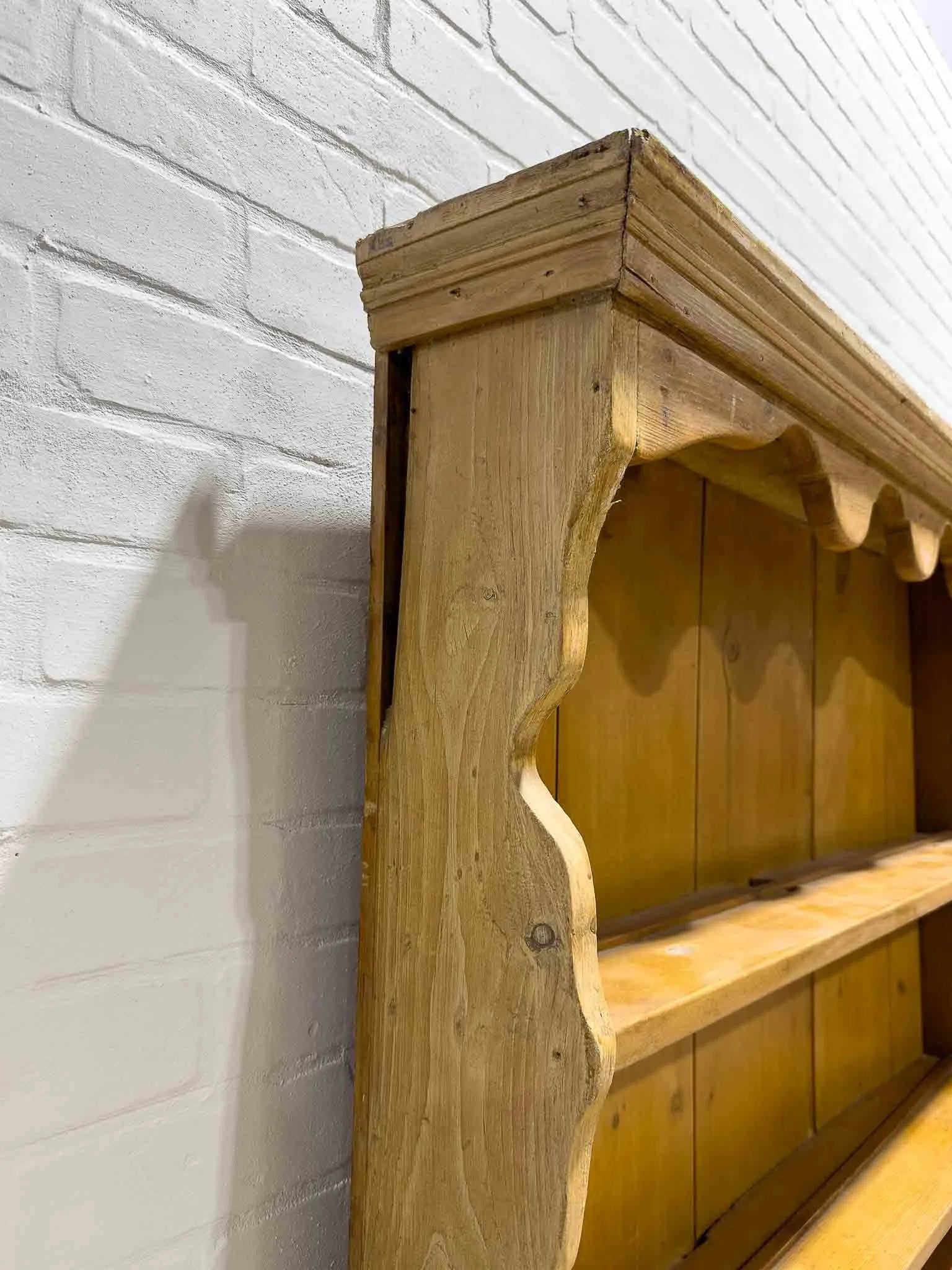 Narrow pine kitchen dresser