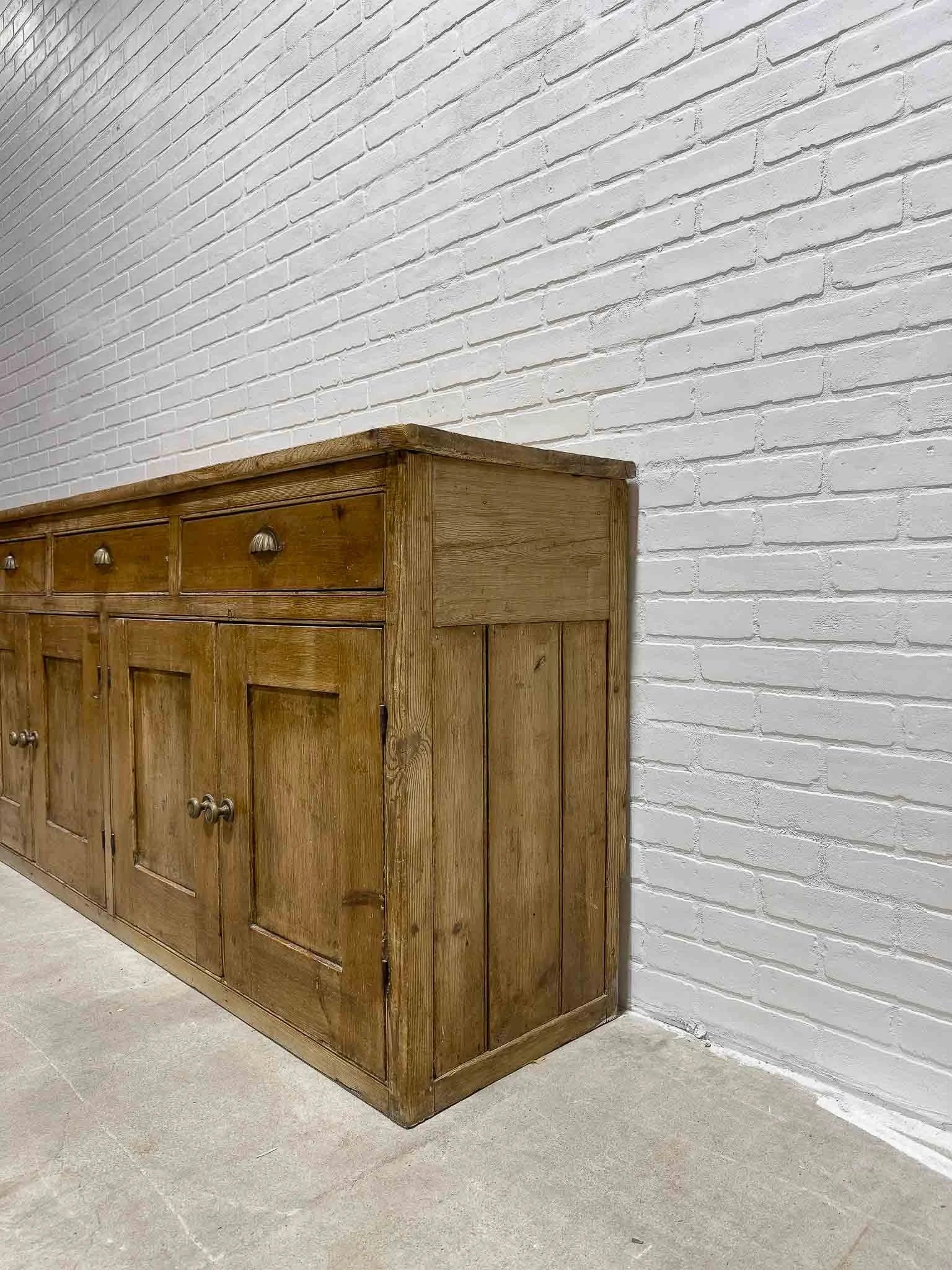 Georgian pine dresser base