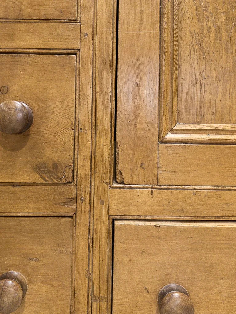 Large Victorian pine housekeepers cupboard