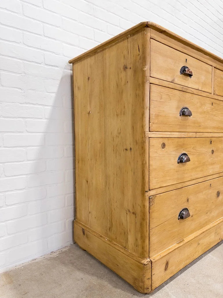 Victorian pine drawers with pull handles