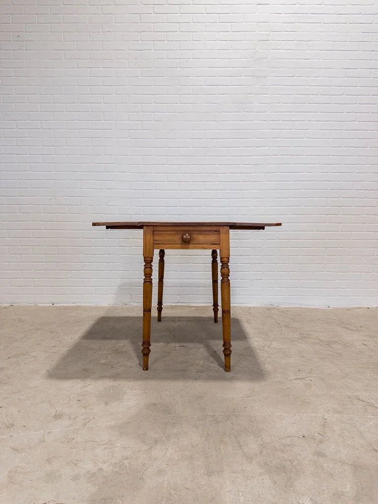 Small English pine drop leaf table