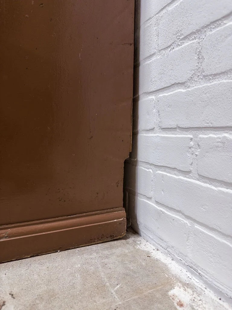 Monumental English kitchen dresser in original paint