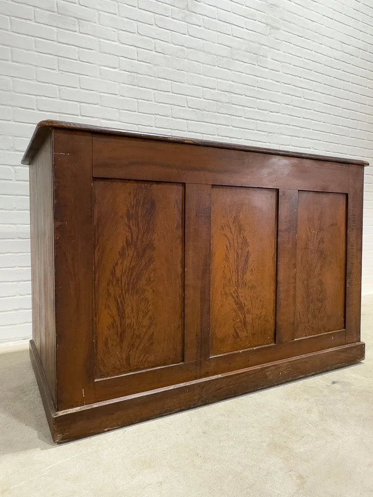 Gorgeous antique English desk with a scumble finish