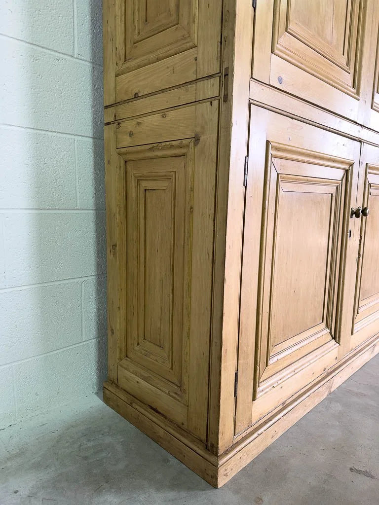 Incredible English pine housekeepers cupboard