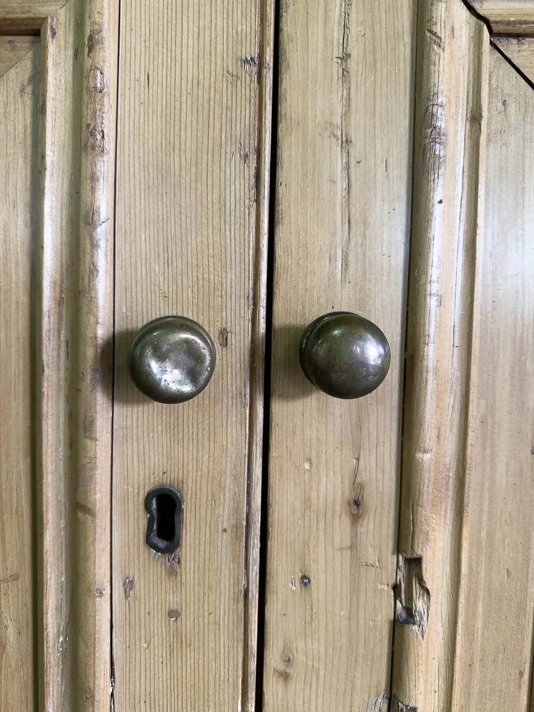Incredible English pine housekeepers cupboard