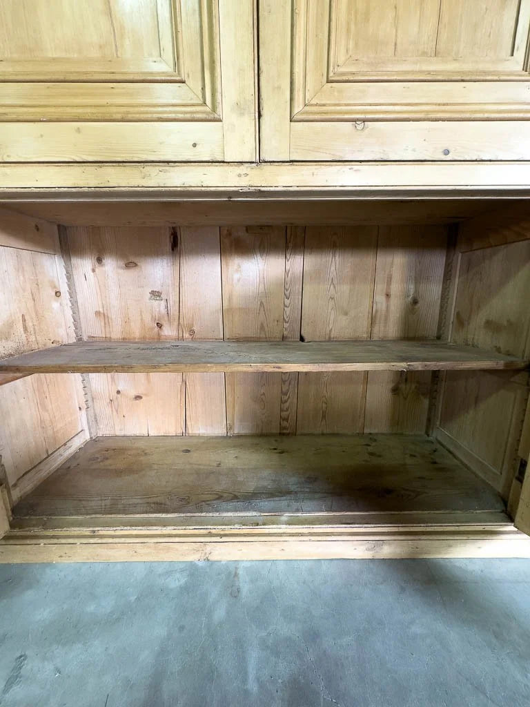 Incredible English pine housekeepers cupboard