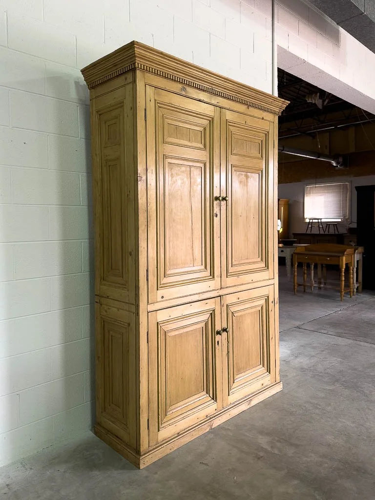 Incredible English pine housekeepers cupboard