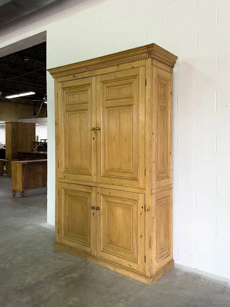 Incredible English pine housekeepers cupboard
