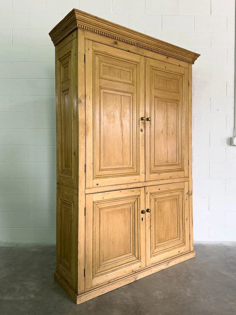 Incredible English pine housekeepers cupboard