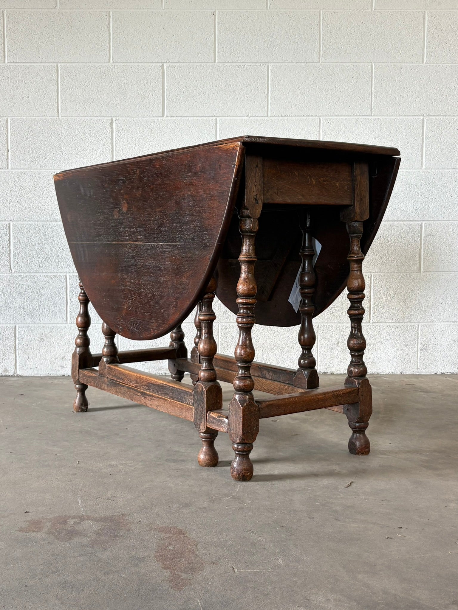 English Oak Gate Leg Table