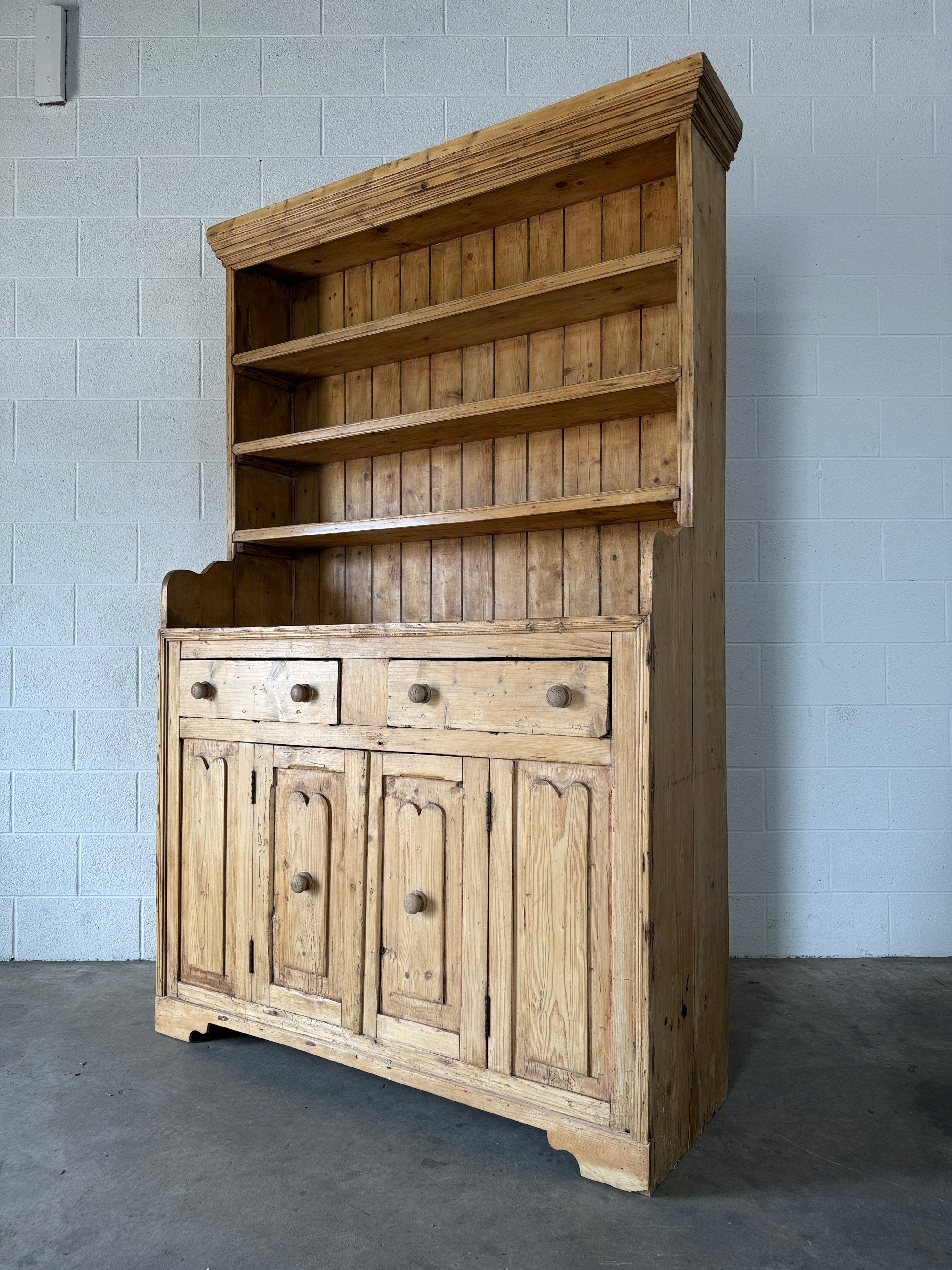 Antique Pine Hutch