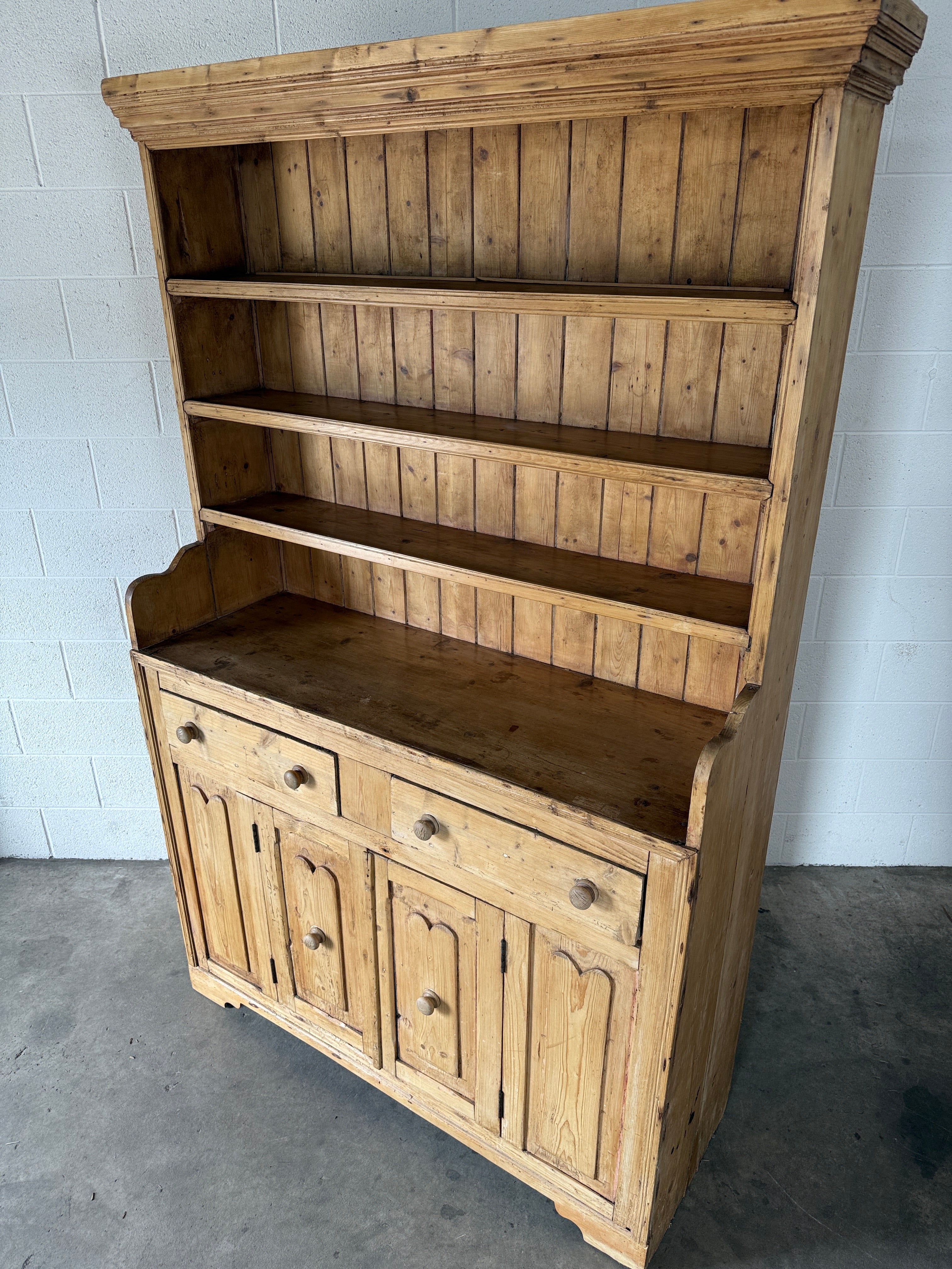 Antique Pine Hutch