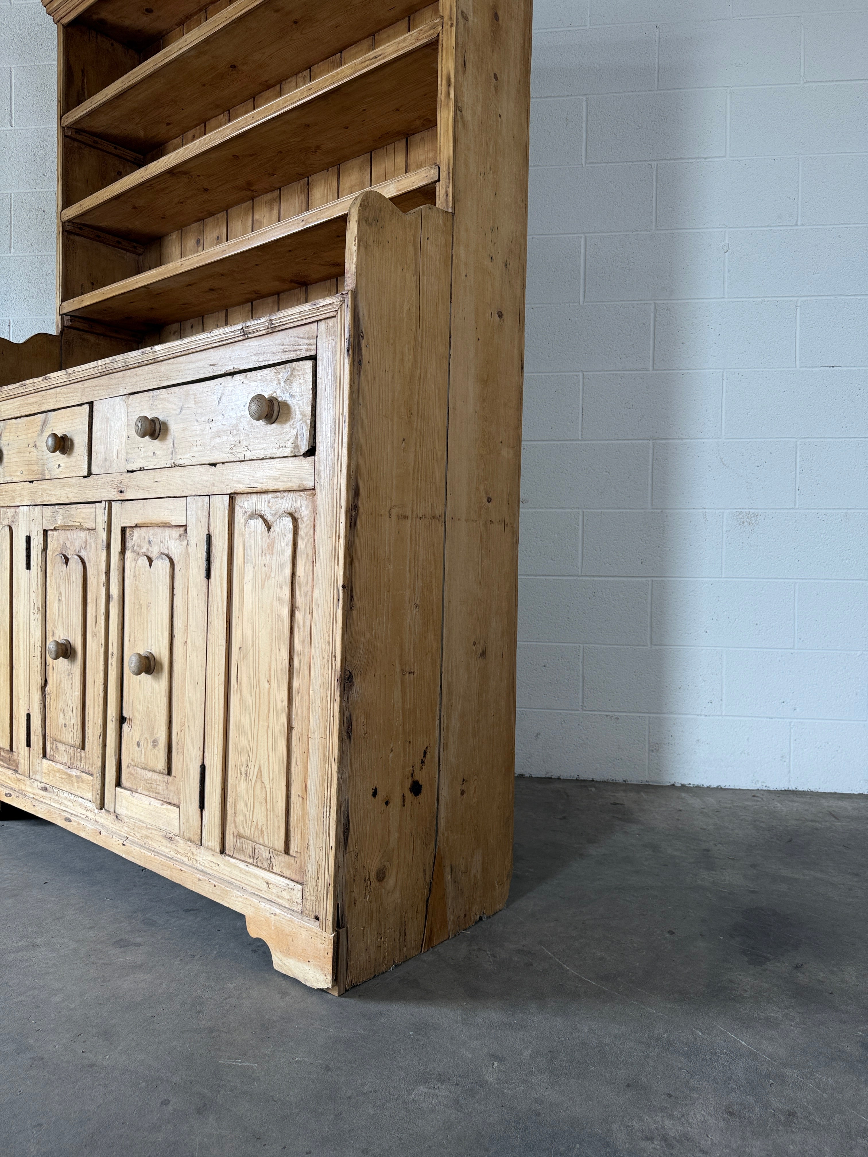Antique Pine Hutch