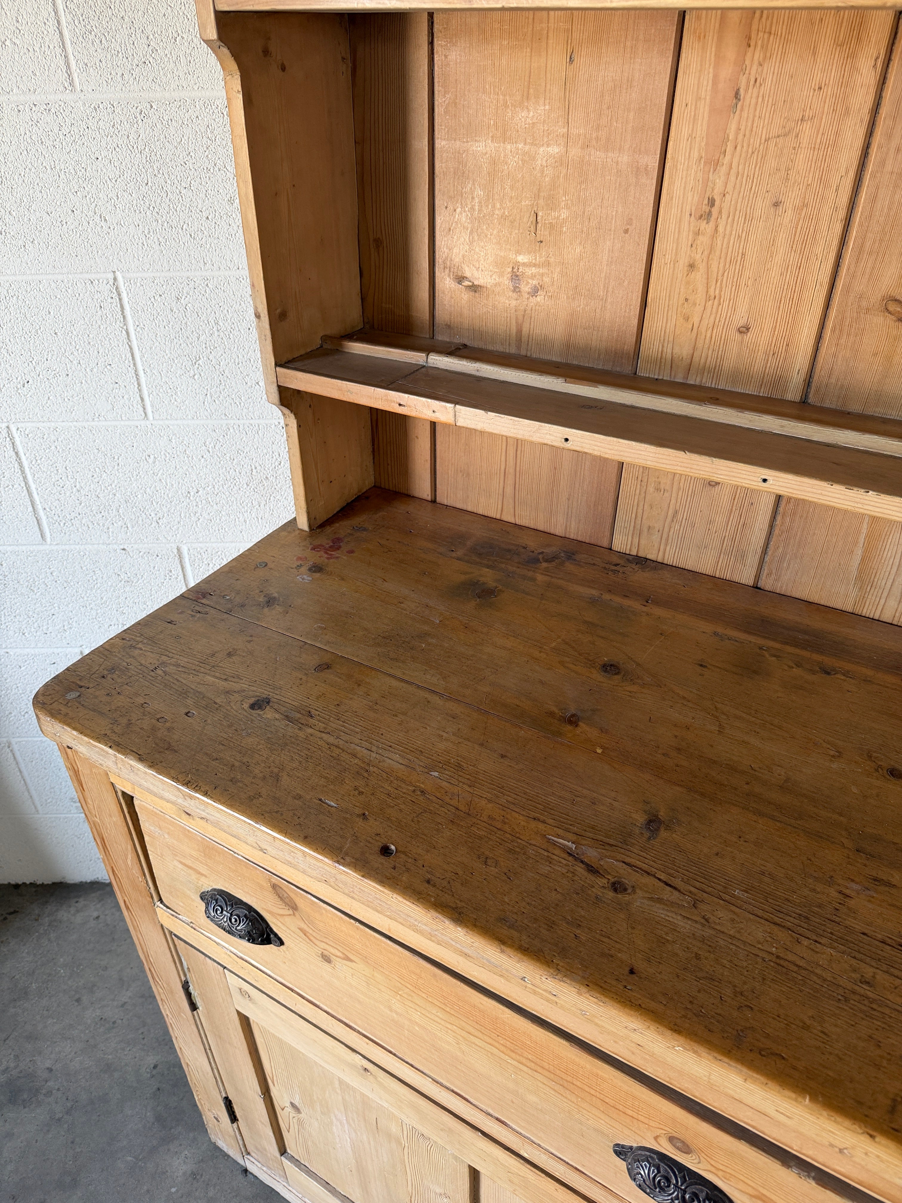 Victorian Pine Kitchen Dresser
