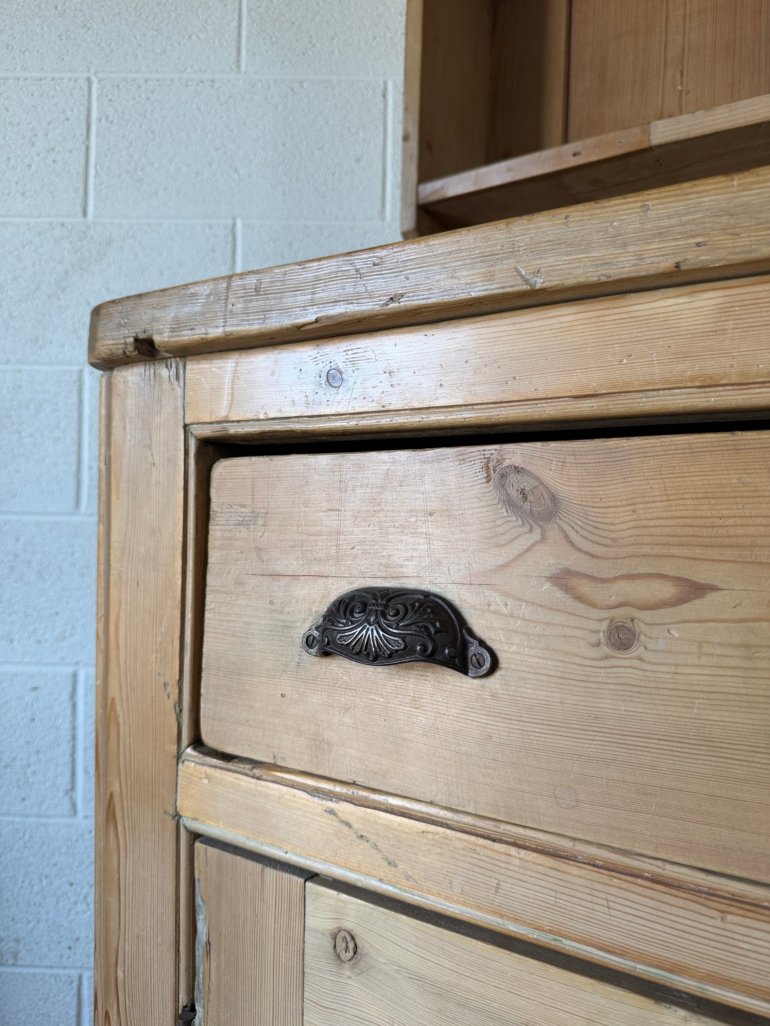 Victorian Pine Kitchen Dresser