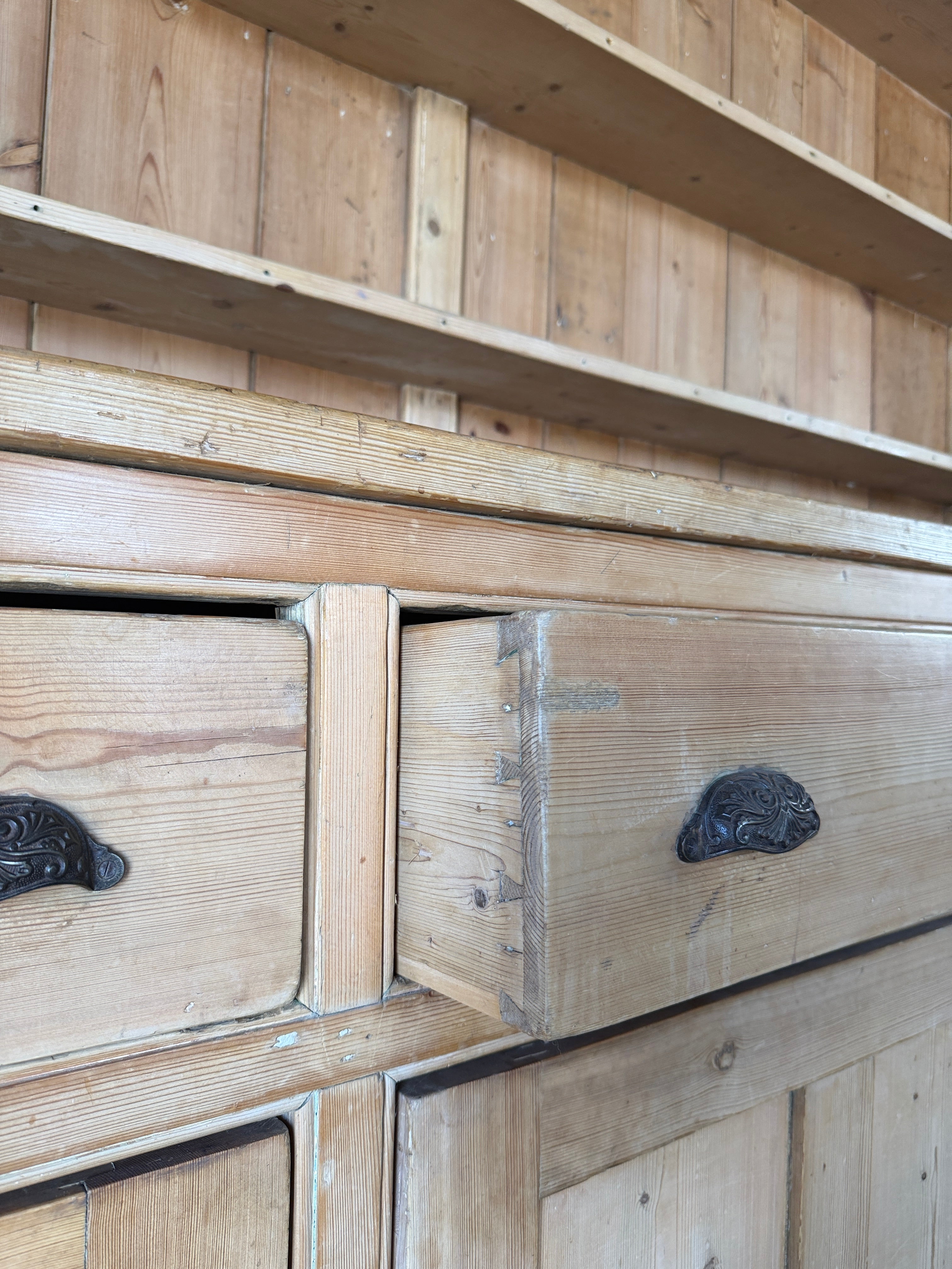 Victorian Pine Kitchen Dresser