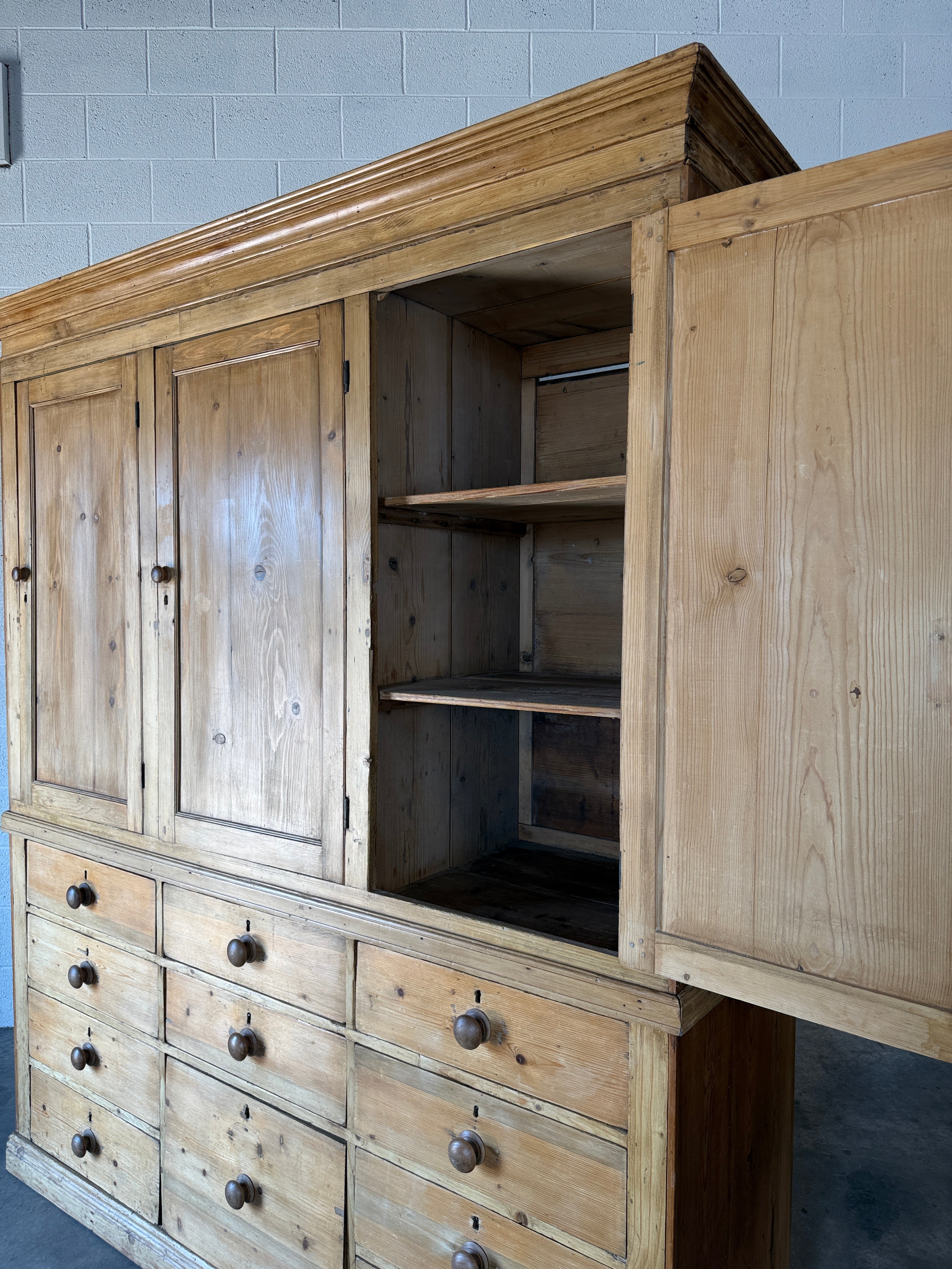 Victorian Pine Housekeepers Cupboard
