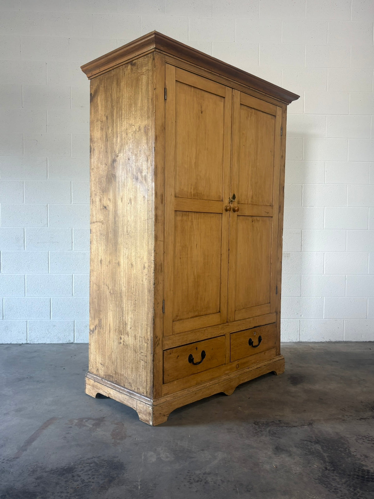 Victorian Pine Wardrobe