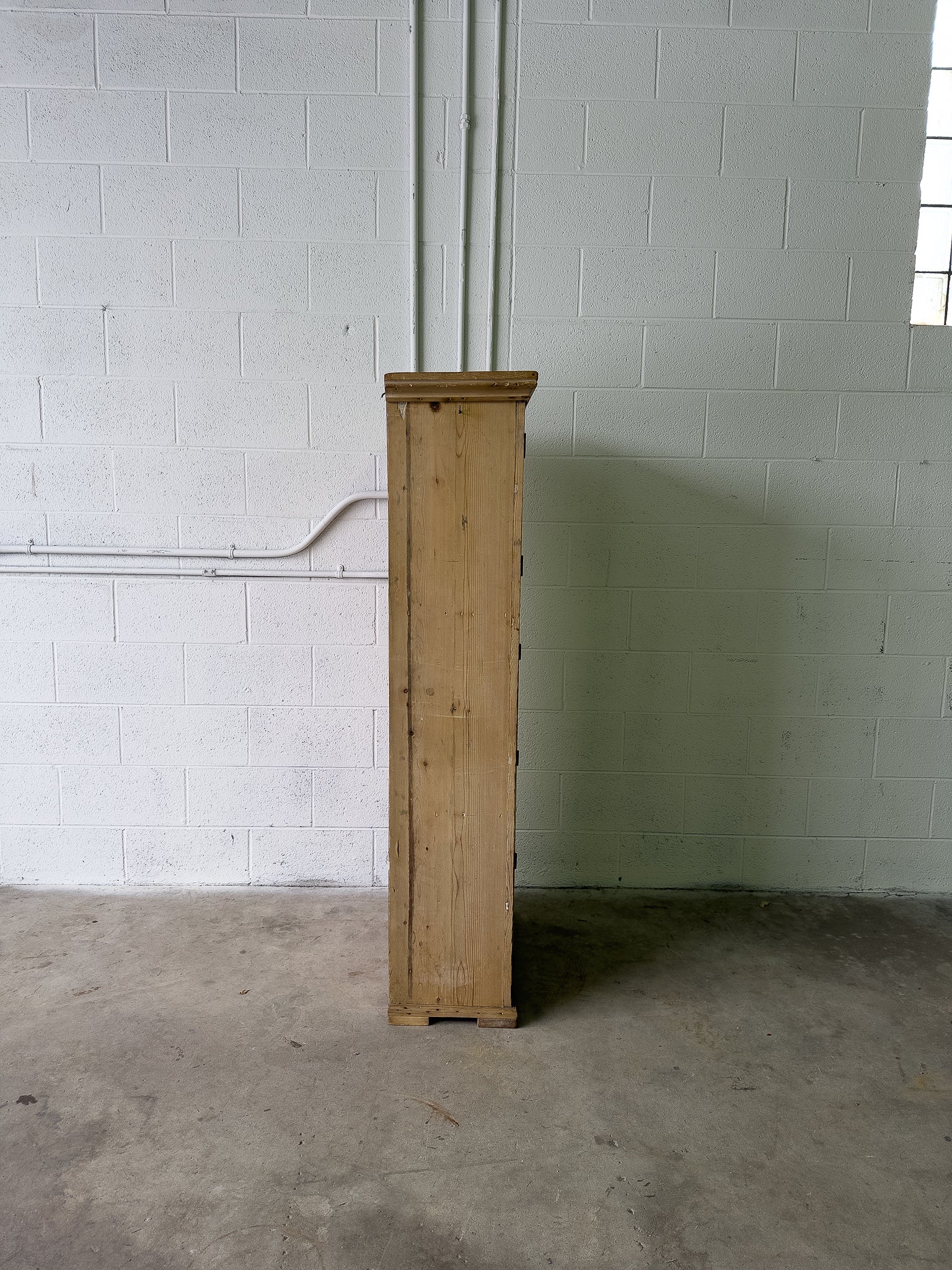 3 door antique pine cupboard