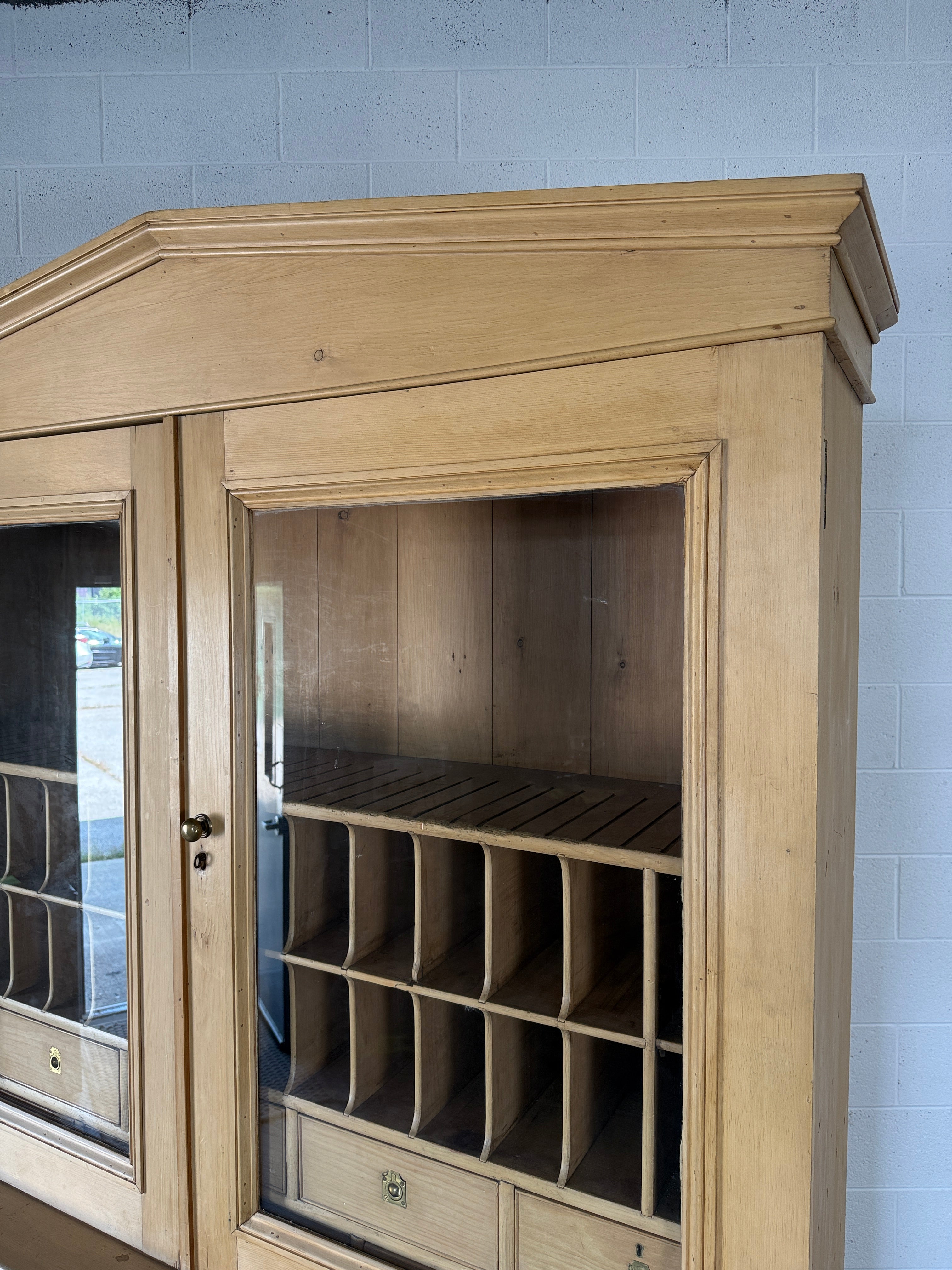 Antique English Pine Housekeeper's Cupboard