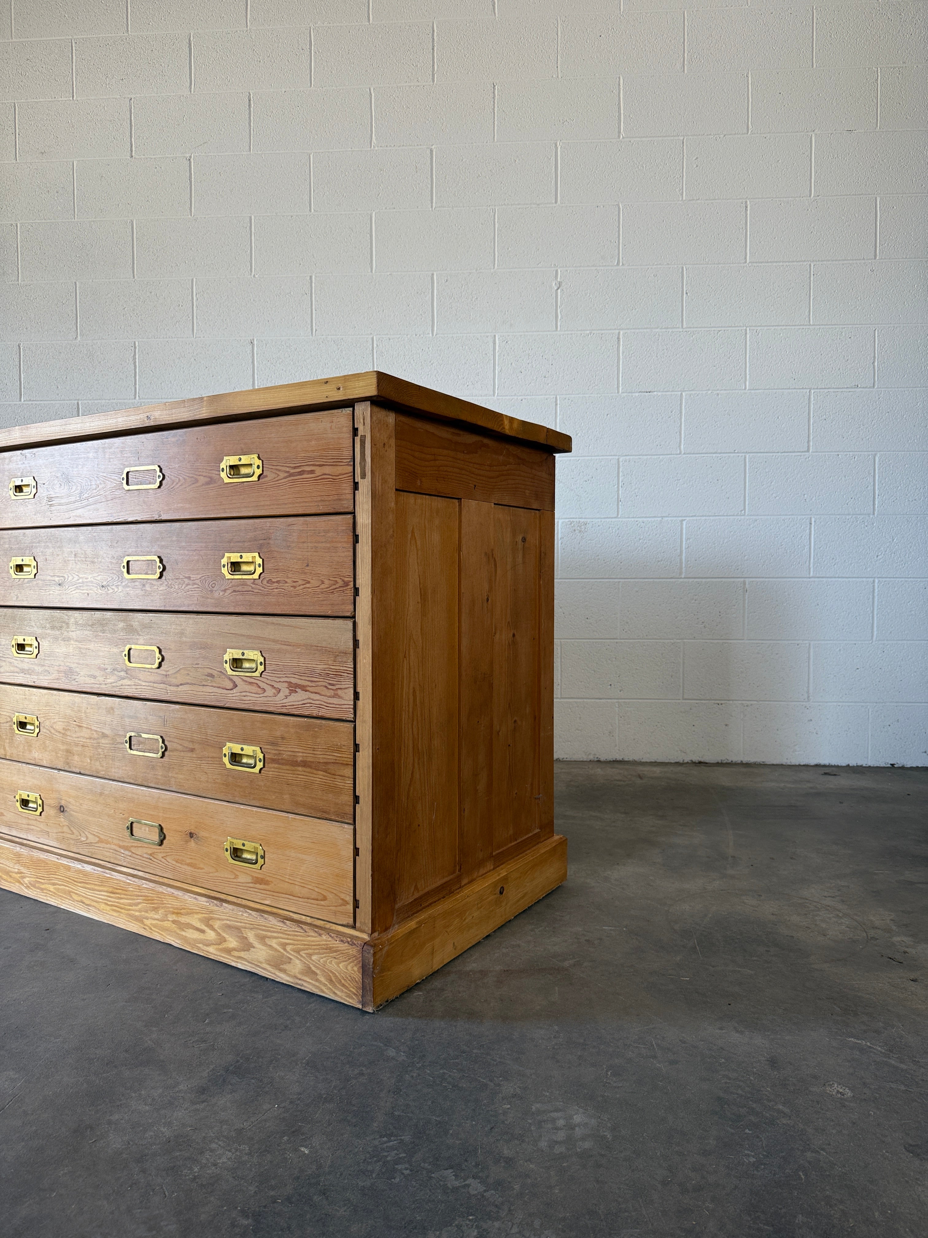 Large Antique Bank of Haberdashery Drawers