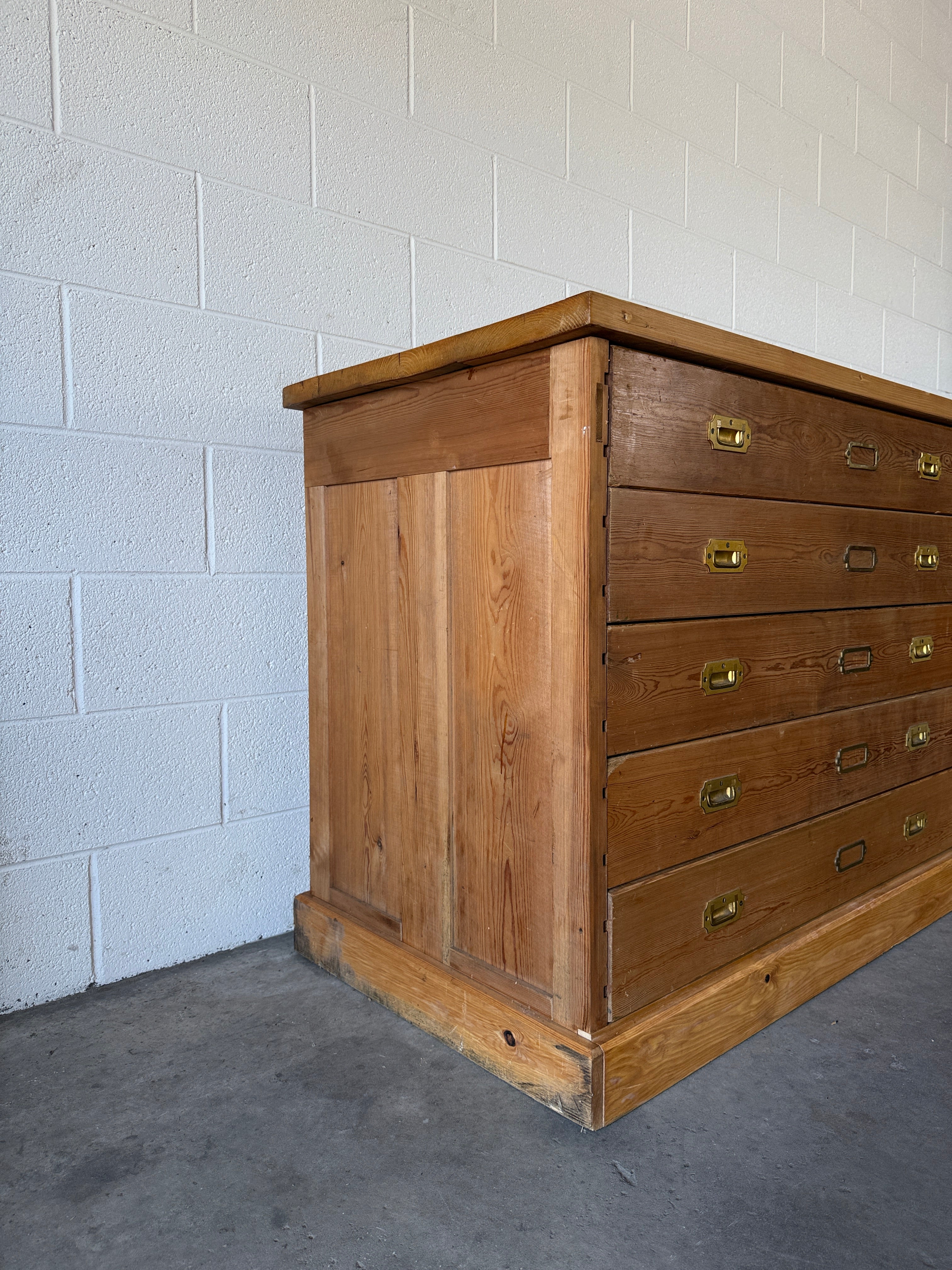 Large Antique Bank of Haberdashery Drawers