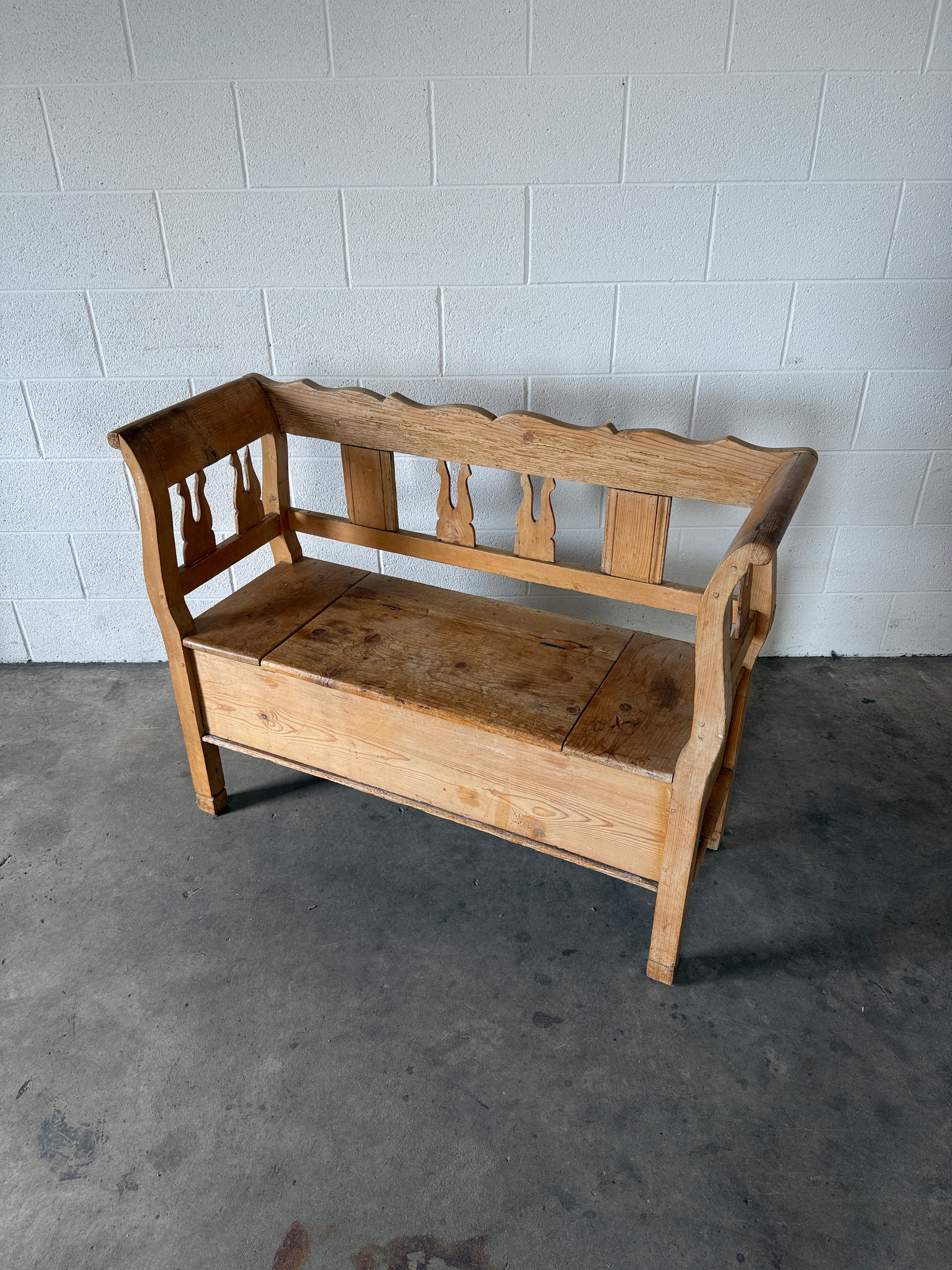 Antique Pine Bench